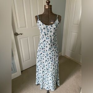 Floral Spaghetti Strap Maxi Dress